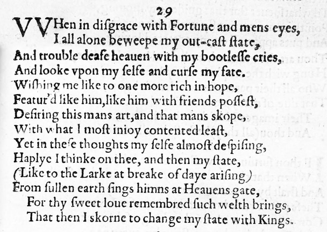 Sonnet 29: When in Disgrace With Fortune and Men's Eyes - SONNETCAST