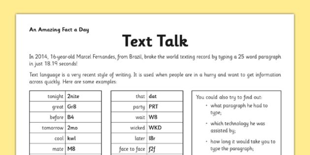 Text Talk